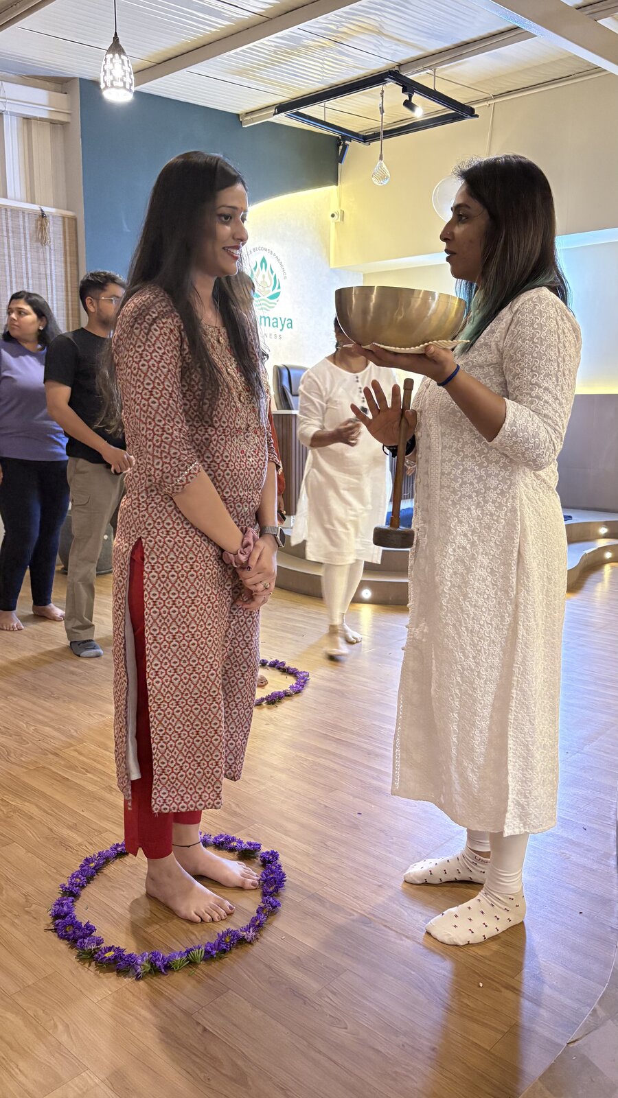A past Tanmaya Wellness sound healing gathering, moment 5